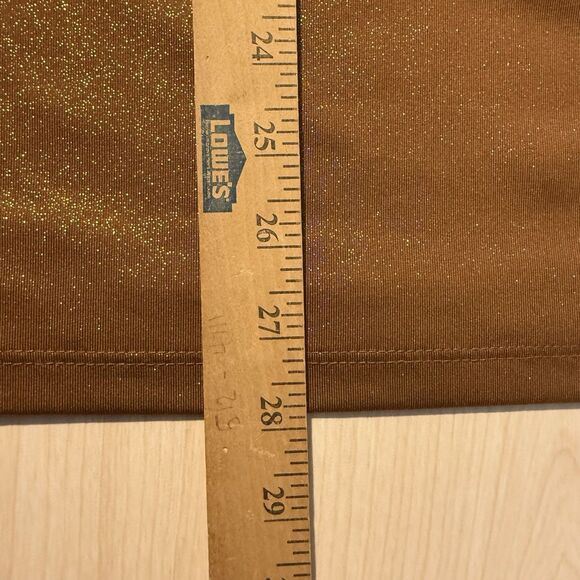 Maggie Barnes For Catherines Shimmery Gold Layering Tank Blouse 2X Holiday Party - Picture 5 of 6